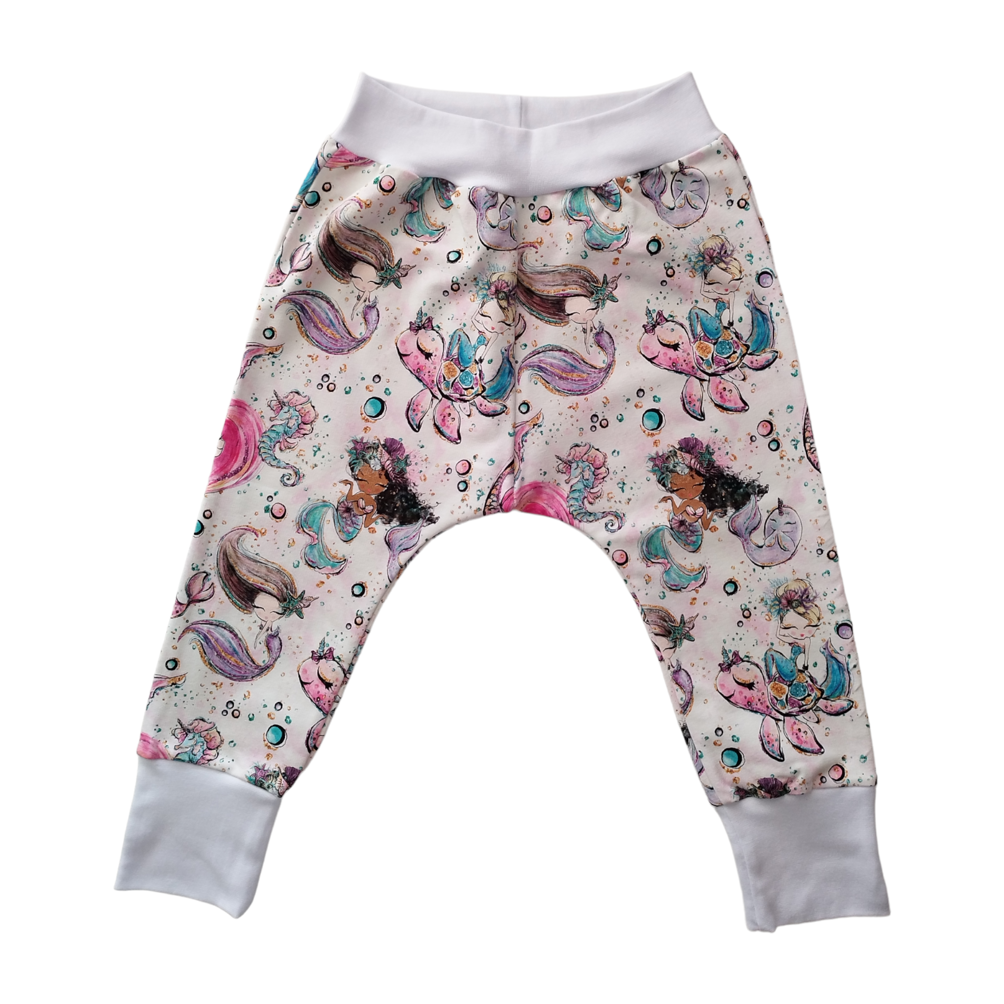 Tepláčky Baggy Mořský svět růžová