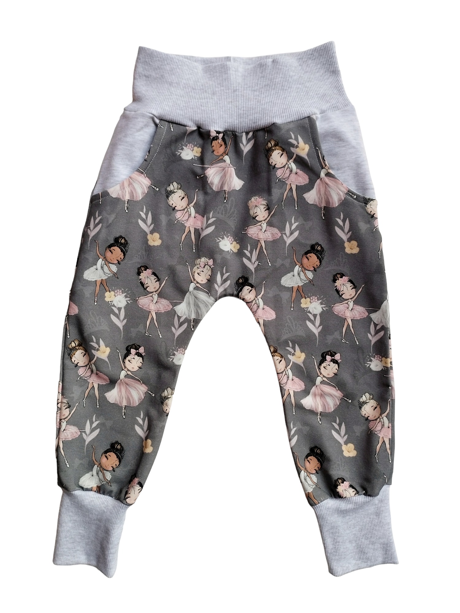 Tepláčky Baggy s kapsou Baletky